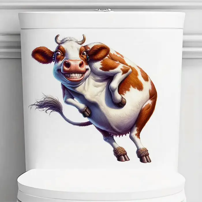 # Autocollants vache amusants