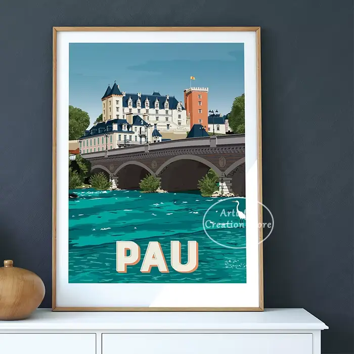 Affiche de Voyage en Signe Urbain Vintage