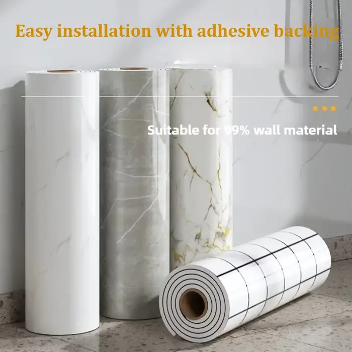 40 panneau de décoration murale imperméable pour salle de bains