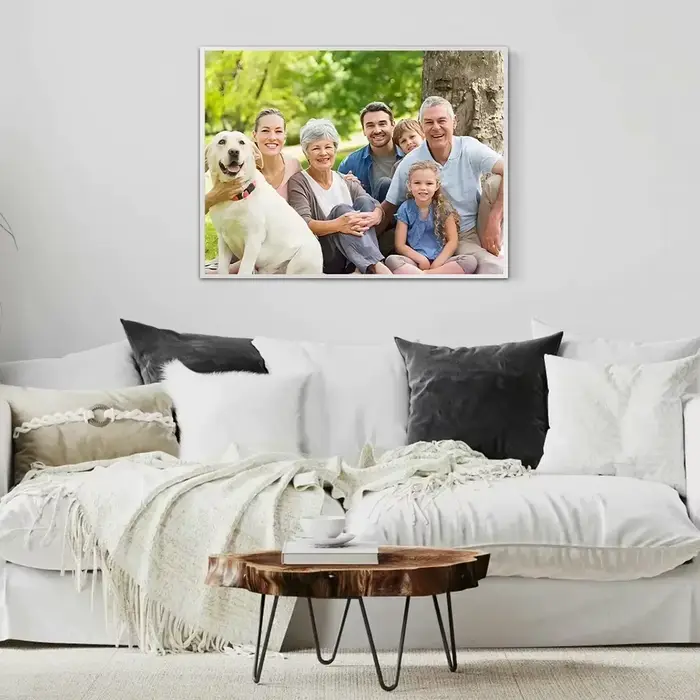 Photos personnalisées toile peinture bricolage cadre en bois personnalisé votre image mur Art affiche