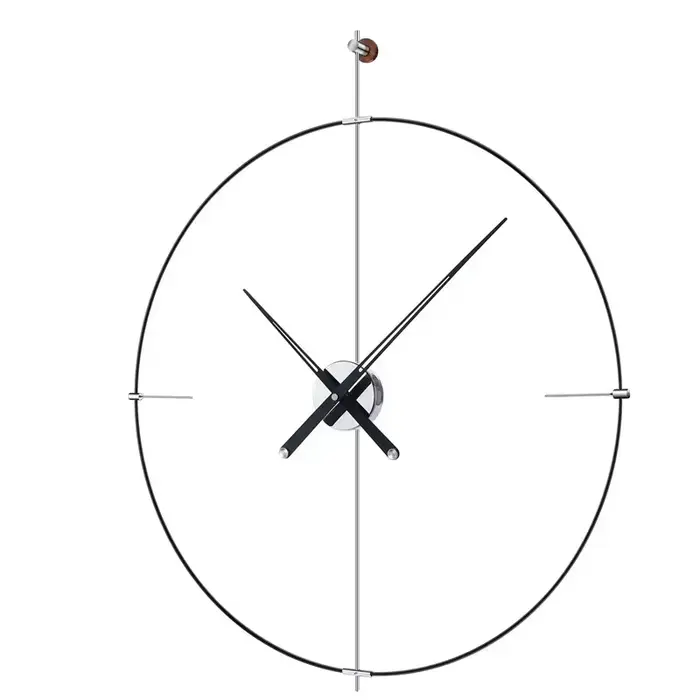 Grande horloge murale silencieuse 3D, bricolage, Espagne, moderne, nordique, montre de luxe créative