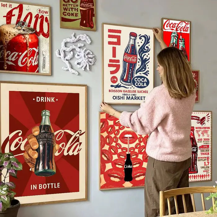 Affiches d'anime vintage Coca-Cola