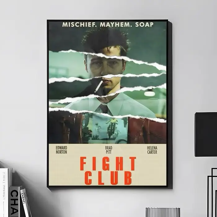 Affiche de film F-Fight C-Club, impression d'art mural, convient pour le salon, la chambre à coucher