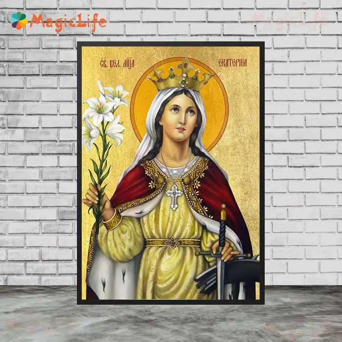 Affiches sur toile de la religion nonne Saint Agnes Saint Catherine