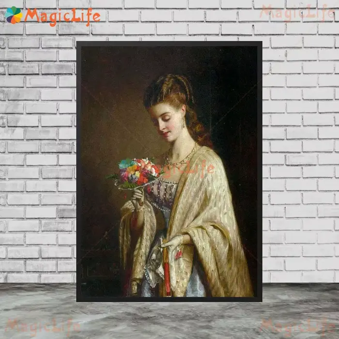 Toile d'art mural Vintage de jeune fille