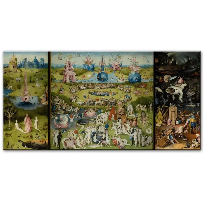 Peinture à l'huile du jardin des délices terrestres, Bosch Hieronymus, affiches et imprimés sur toil