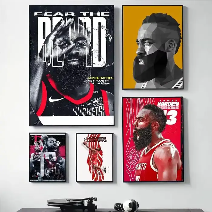 Affiche de basket-ball James Harden