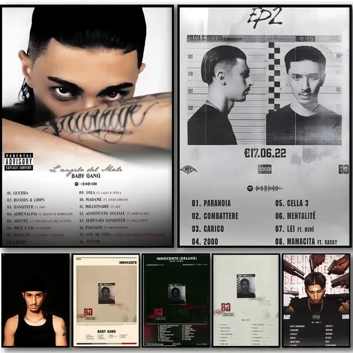 Affiche artistique HD Streetwise Gritty European Rapper B-Baby G-Gang