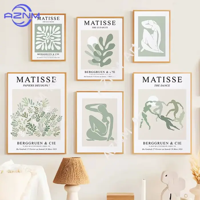 Affiches abstraites, impressions sur toile