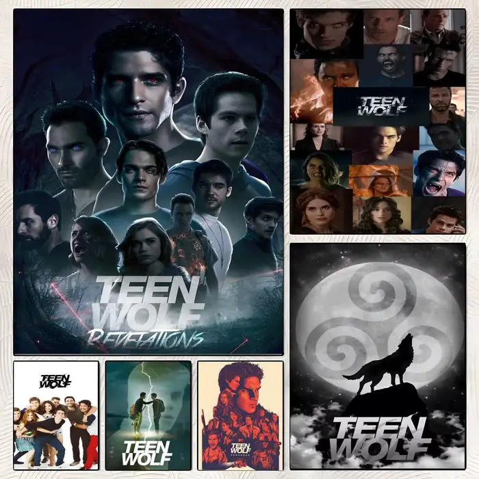 Affiche T-Teen Wolf, autocollants haute définition