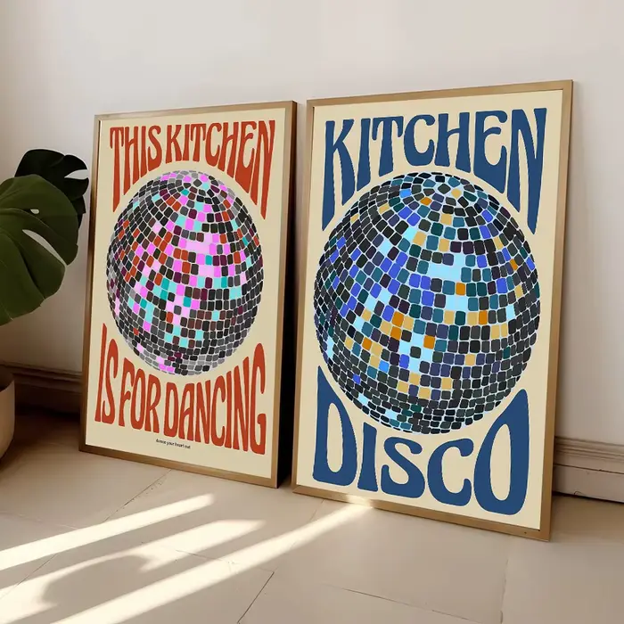 Affiches de danse en cette cuisine