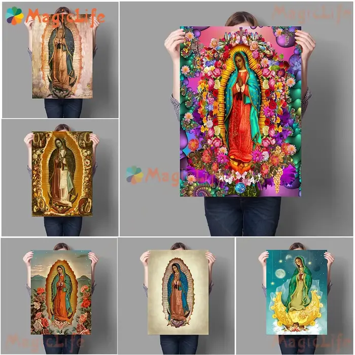 Art Mural du jour de Notre Dame à Guadalupe au mexique