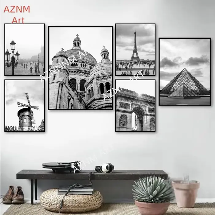 Affiche de photographie de paysage urbain de Paris