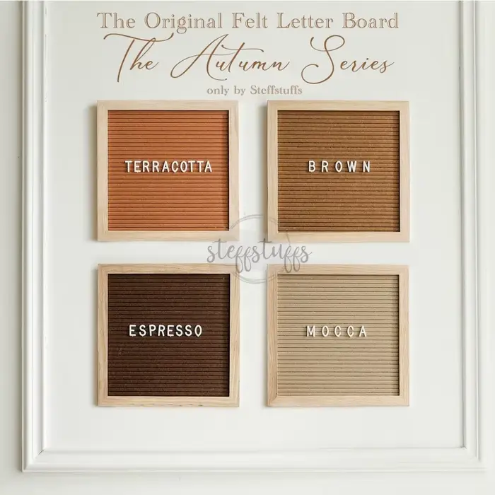 Tableau de lettres en bois et feutre DIY