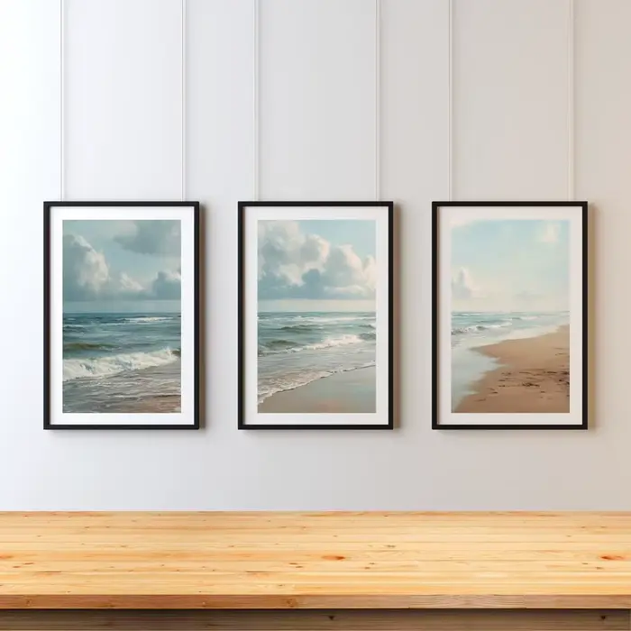 Lot de 3 impressions triptyques sur toile