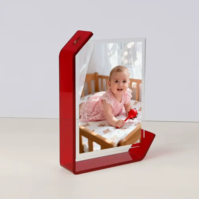 Cadre photo acrylique multifonctionnel transparent de 5/6/7/8 pouces, cadre décoratif pour affiches,