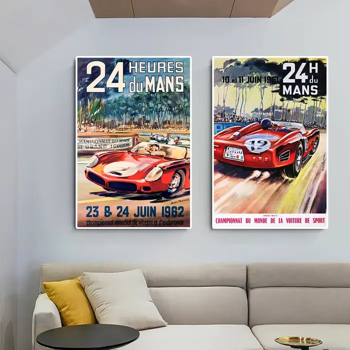 Affiche de couverture de Magazine de l'équipe Le Mans Grand Prix et impression