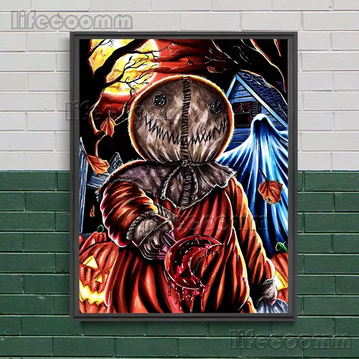 Affiche de Film d'Horreur d'Halloween Imprimée sur Toile