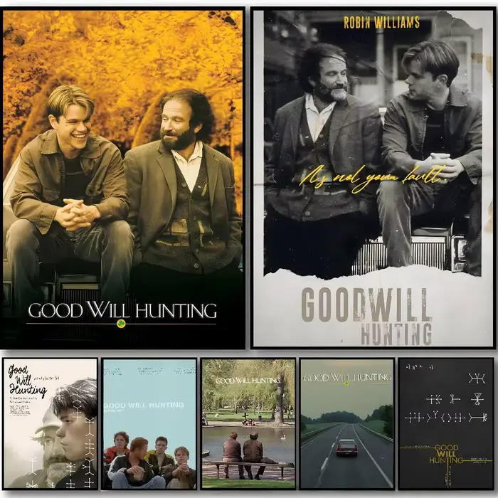 Les autocollants auto-adhésifs du film Sticky Good Will Hunting Poster conviennent à n'importe quelle surface murale