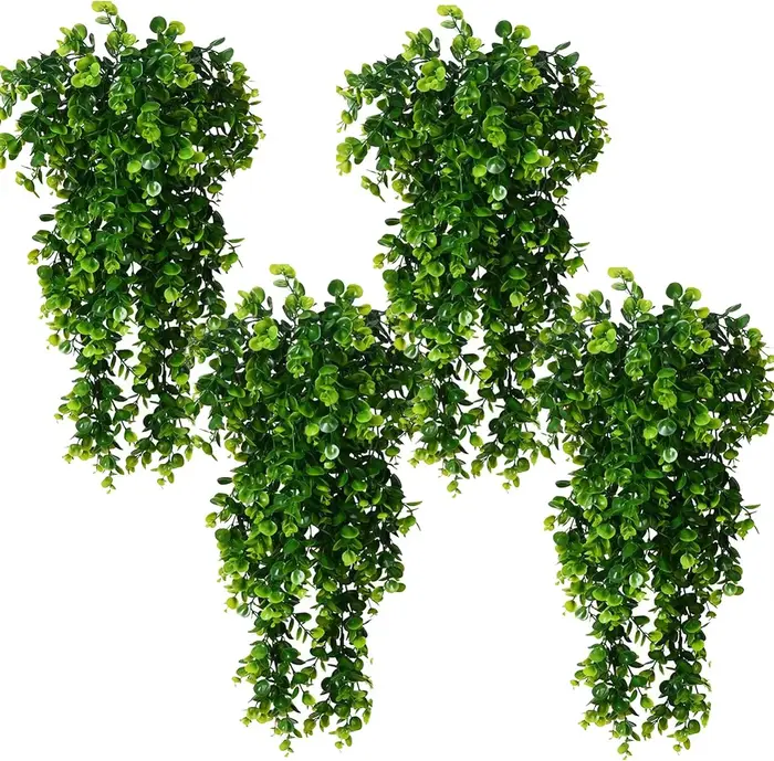 30In plante artificielle vignes simuler vert mur jardin décoration mariage maison chambre décor bricolage Eucalyptus