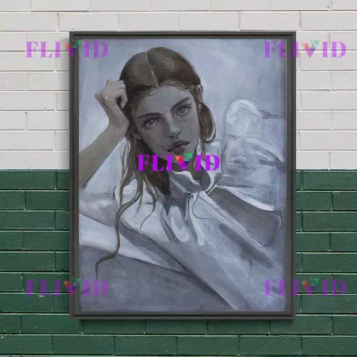 Peinture sur toile d'art mural de femme d'inspiration Vintage mystique