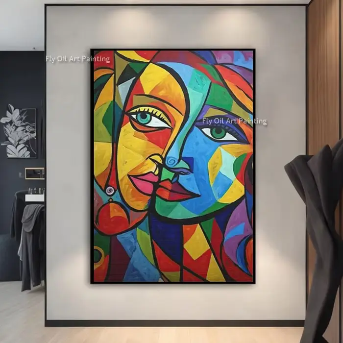 Toile de peinture à l'huile peinte à la main