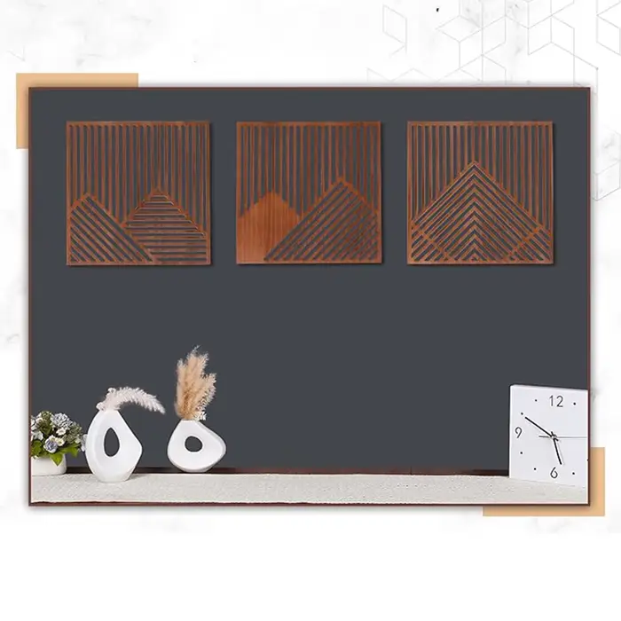 Décoration murale moderne en bois