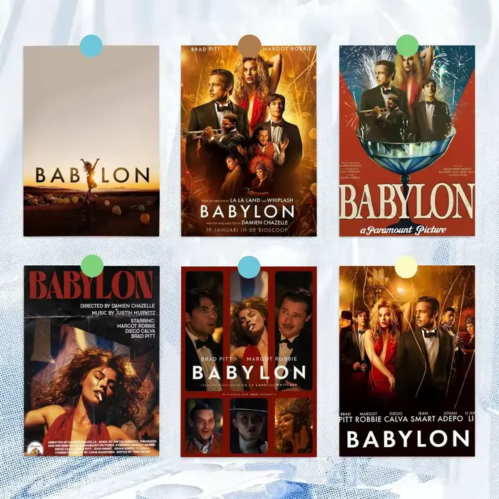 Affiche artistique et élégante du film B-Babylon