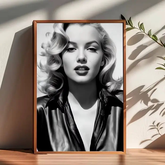 Affiche murale adhésive Marilyn Monroe sur toile