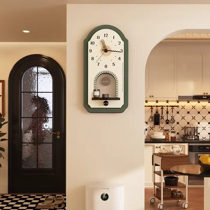Horloge murale rétro suspendue pour salon