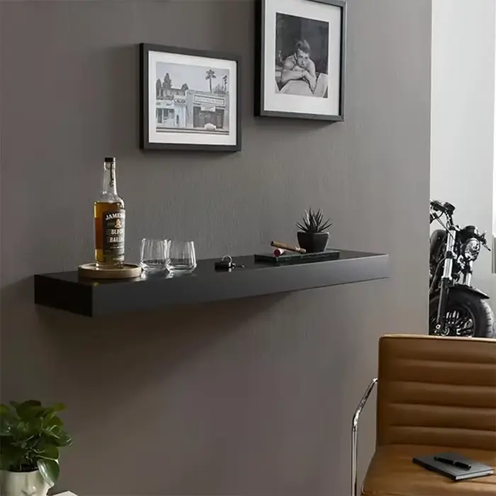 Étagère design de couleur unie avec compartiment Secret