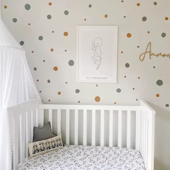 Autocollants muraux Boho à pois colorés pour enfants, sparadrap muraux amovibles pour pépinière, aff