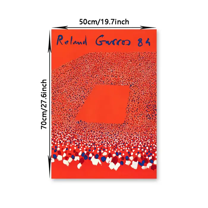 Affiche murale en toile de tennis Roland Garros 1984