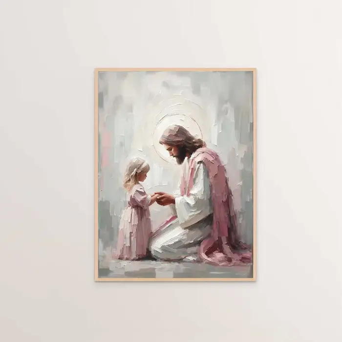 Jésus Christ toile postres chrétien jésus Portrait mur Art impression affiche je marcher avec Christ