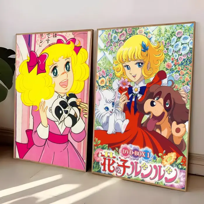 Dessin animé fille bonbons