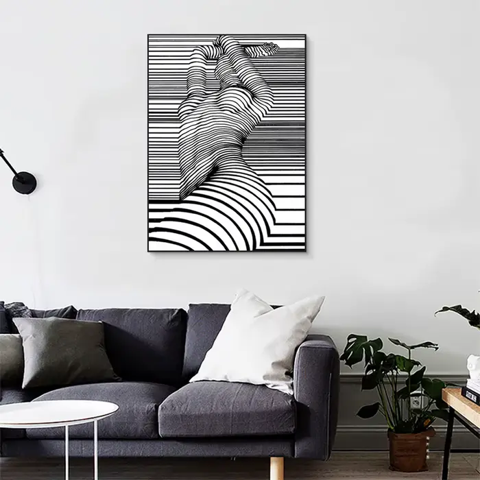 Art mural abstrait moderne