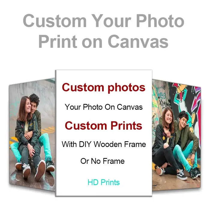 Affiche photo personnalisée avec cadre DIY ou sans