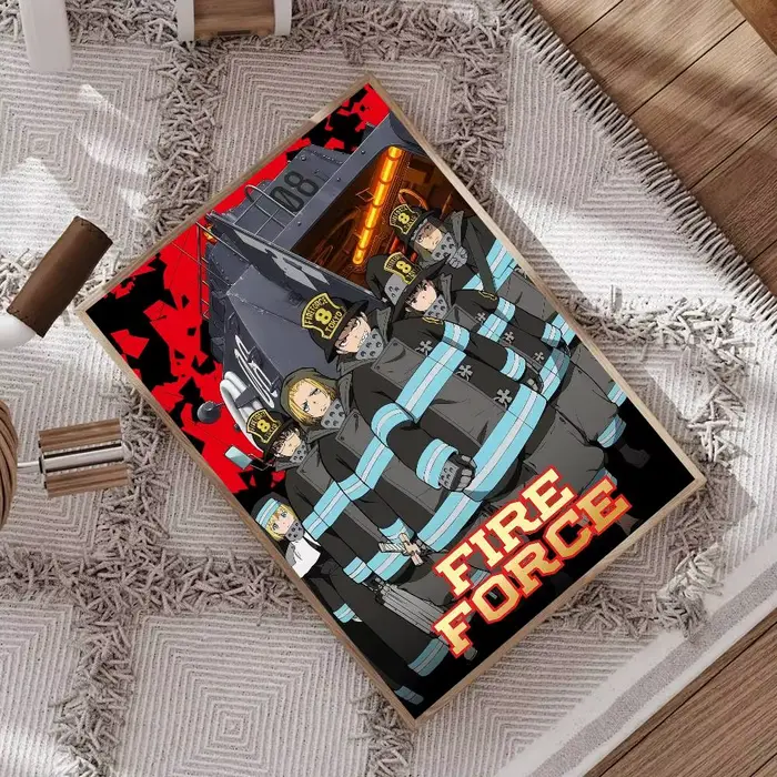 Affiche de bande dessinée F-Fire Force Anime Whitepaper