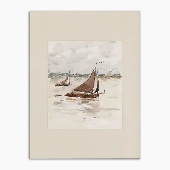 Neutre ferme Vintage pommier mur Art venise croquis affiche impression aquarelle paysage marin toile