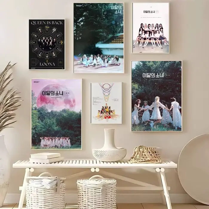 Affiche populaire célèbre coréenne Kpop Band l-loonas