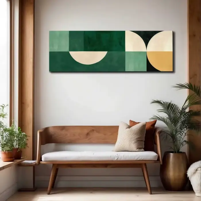 Art mural du milieu du siècle sans cadre