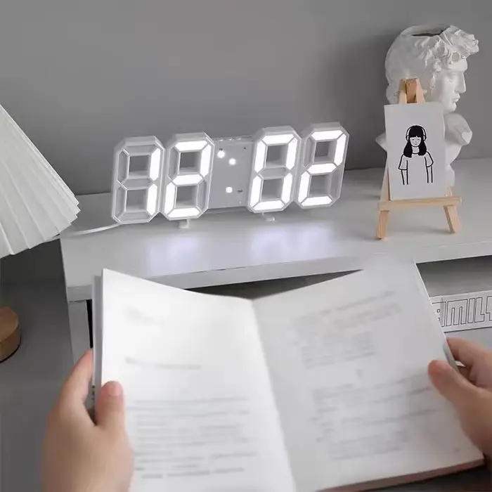Horloge électronique Simple et lumineuse 3D