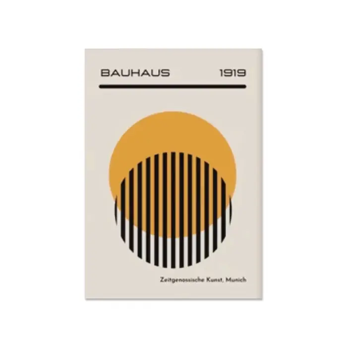 Peinture sur toile 2D, affiches géométriques abstraites Bauhaus du milieu du siècle, art mural, impr