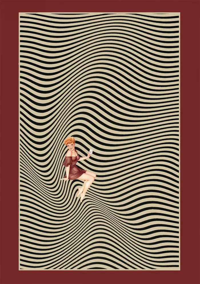 Décoration murale de fille d'affiche Vintage, affiche rétro médiévale, peinture sur toile d'illusion