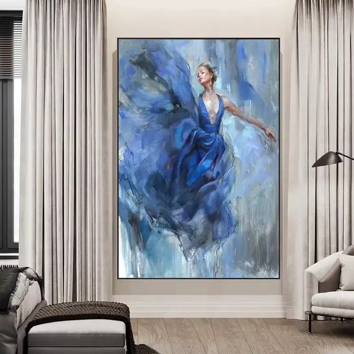 Peinture sur toile de séparés euse de ballet de mode pour la décoration de la maison