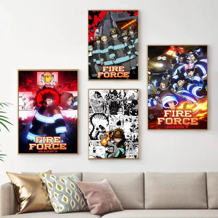 Affiche de bande dessinée F-Fire Force Anime Whitepaper