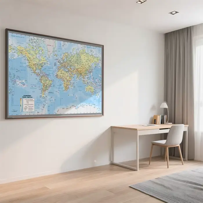 Affiches de cartes du monde en version espagnole