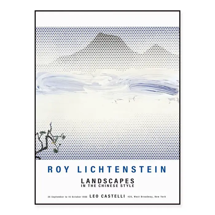 Roy Lichtenstein imprimés de paysages chinois