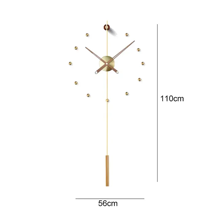 Espagne grande horloge murale Design moderne métal luxe montres murales horloges bricolage décor à la maison silencieux salon Orologi Da Parete cadeau
