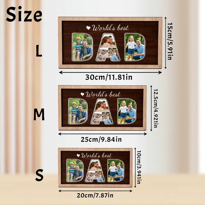 Cadre photo personnalisé pour papa